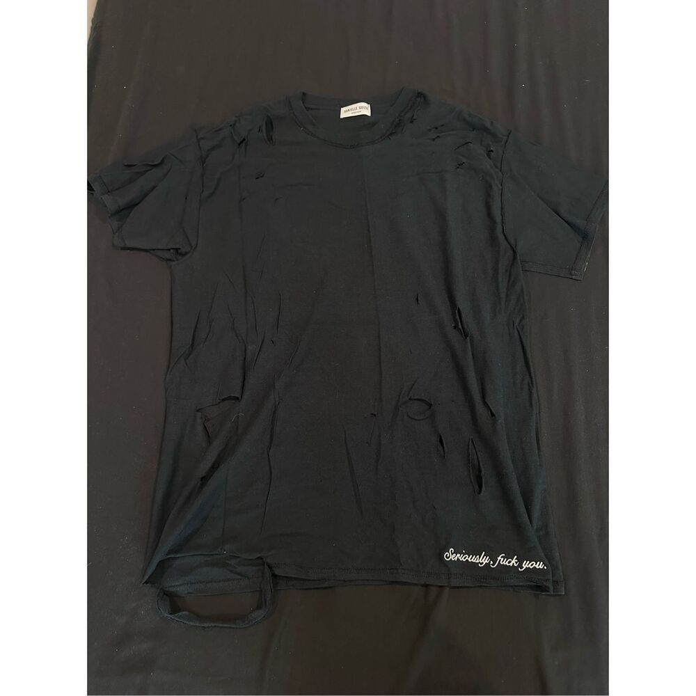 DANIELLE GUIZIO size M seriously, fuck you tee black